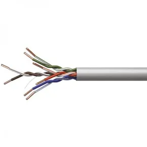 Cat.5e, RJ45 M-1m, ungeschirmt, CCA, grau, economy